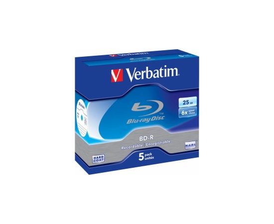Matricas BD-R Verbatim 25 GB 6x Single Layer 5 Pack Jewel CD DVD Матричные Диски