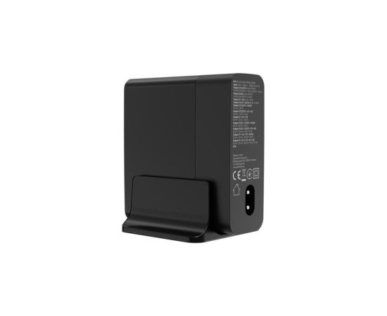 Lādētājs Gembird 5-port 140W GaN USB Fast Charger Black QC 3.0 PD Telefonu lādētāji 220v