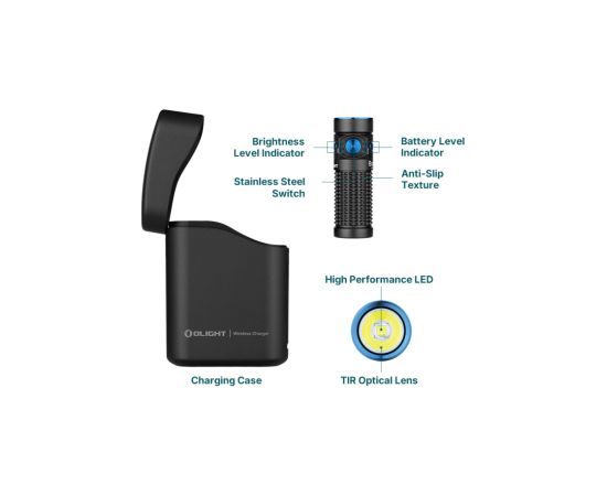 Lukturis Olight Baton 4 Premium Black 1300 Lumens 170m USB-C Фонари