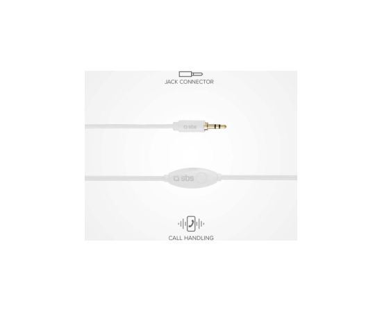 Austiņas SBS In-ear Studio Mix 10 White Austiņas