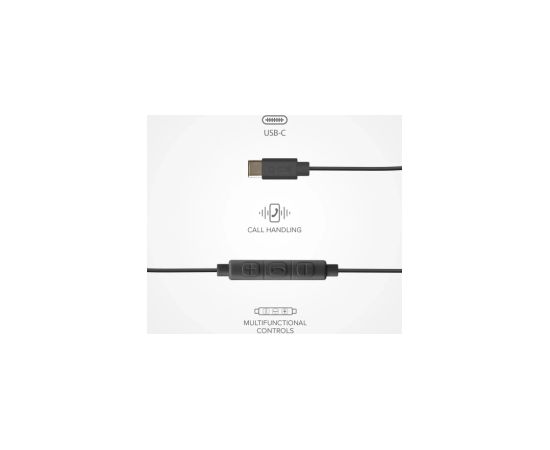 Austiņas SBS Studio Mix 65c Black USB-C Austiņas