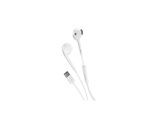 Austiņas SBS Music Hero Stereo White USB-C Austiņas