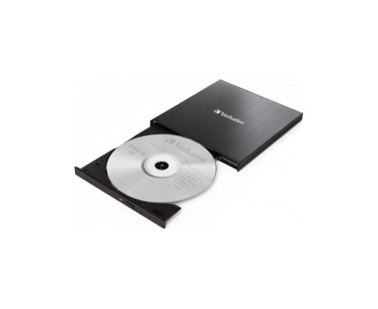 Ārējais CD/DVD rakstītājs Verbatim External Slimline USB-C Black Optiskās iekārtas