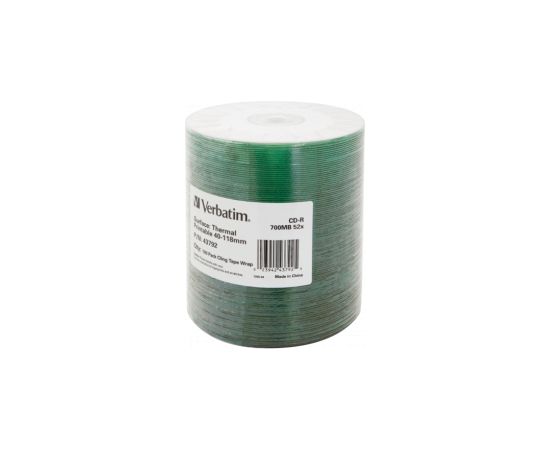 Matricas CD-R Verbatim 700MB 1x-52X No ID Thermal Printable 100 Pack Wrap Spindle CD DVD Матричные Диски
