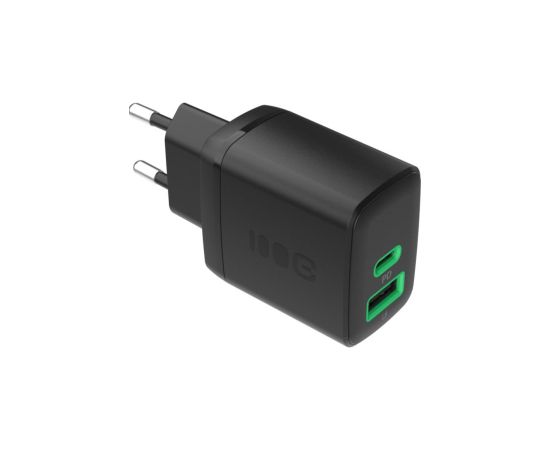 Green Cell Lādētājs Greencell PowerSource Duo30 30W Black Telefonu lādētāji 220v