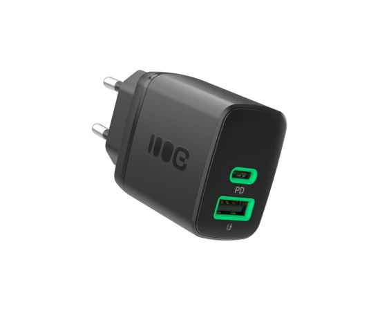 Green Cell Lādētājs Greencell PowerSource Duo30 30W Black Telefonu lādētāji 220v