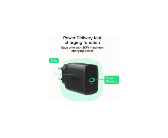 Green Cell Lādētājs Greencell PowerSource Solo30 30W Black Зарядные устройства