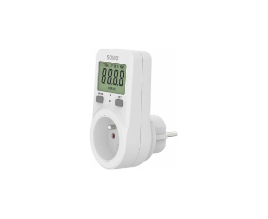 Elektriskais skaitītājs Savio Power Meter with LCD Screen Viedās lampas un spuldzes