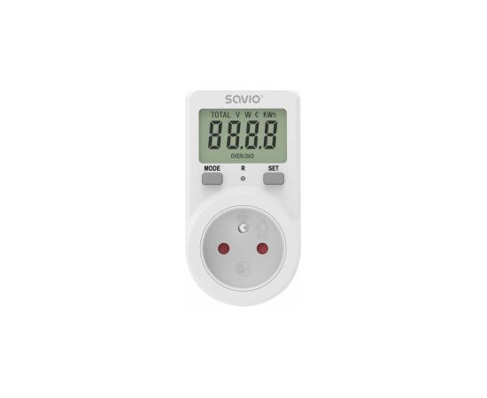 Elektriskais skaitītājs Savio Power Meter with LCD Screen Viedās lampas un spuldzes