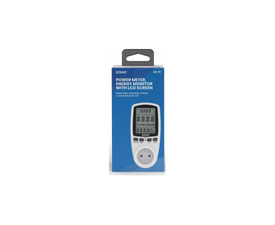 Elektriskais skaitītājs Savio Energy Monitor with LCD Screen Viedās lampas un spuldzes