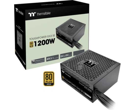 Thermaltake Toughpower GX3 SE 1200W (black, 1x 12-pin high power GPU, 4x PCIe, 1200 watts) Datoru barošanas bloki