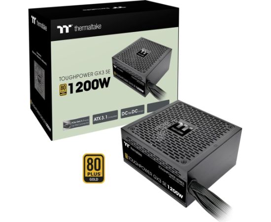 Thermaltake Toughpower GX3 SE 1000W (black, 1x 12-pin high power GPU, 4x PCIe, 1000 watts) Datoru barošanas bloki