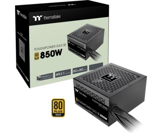 Thermaltake Toughpower GX3 SE 850W (black, 1x 12-pin high power GPU, 2x PCIe, 850 watts) Datoru barošanas bloki