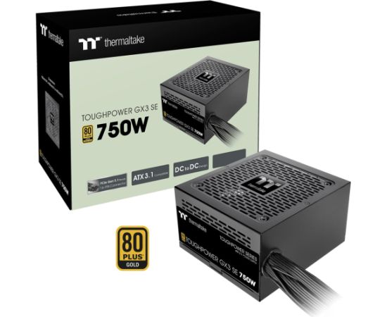 Thermaltake Toughpower GX3 SE 750W (black, 1x 12-pin high power GPU, 2x PCIe, 750 watts) Datoru barošanas bloki