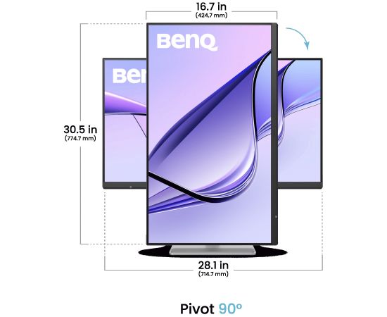 BenQ MA320UG (80 cm (31.5 inches), silver, 4K UHD, IPS, HDMI, DisplayPort, Thunderbolt, KVM switch, HDR, 120Hz panel) Monitori
