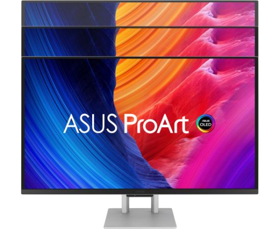 Asus ProArt Display QD-OLED PA27UCDMR (67.3 cm (26.5 inches), silver, UltraHD/4K, HDMI, DP, Thunderbolt 4, USB hub, 240Hz panel) Monitori
