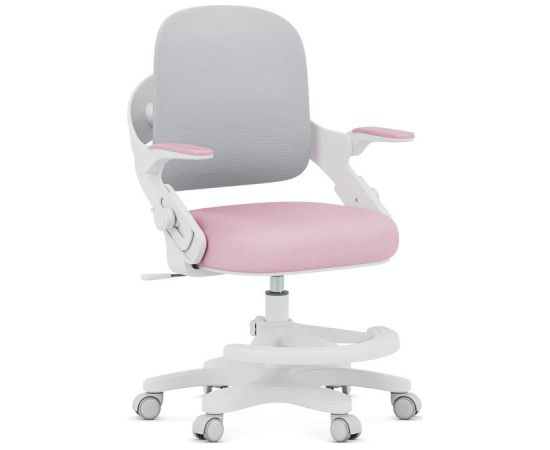 Fotel obrotowy Junior 4.3 Pink-Grey Biroja krēsli