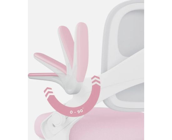 Fotel obrotowy Junior 4.3 Pink-Grey Biroja krēsli