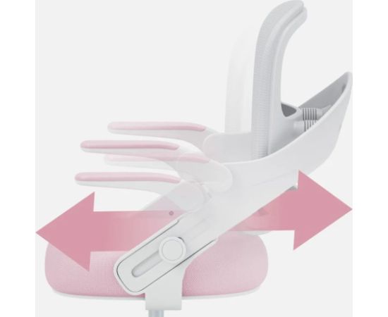 Fotel obrotowy Junior 4.3 Pink-Grey Biroja krēsli