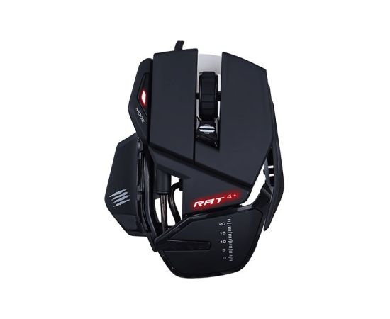 Mysz gamingowa Mad Catz THE AUTHENTIC R.A.T. 4+ (MR03MCINBL000-0) Peles, ievadierīces