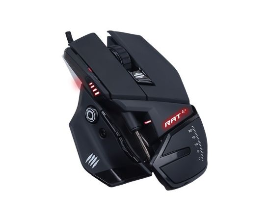 Mysz gamingowa Mad Catz THE AUTHENTIC R.A.T. 4+ (MR03MCINBL000-0) Peles, ievadierīces
