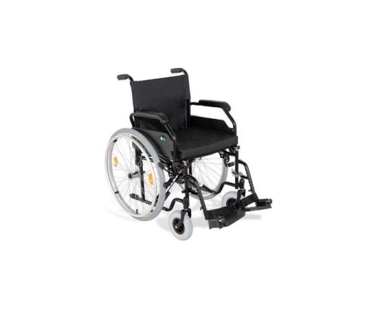 Reha Fund Stalowy wózek inwalidzki RF-1/45/PN/CZA-624/PU Коляски