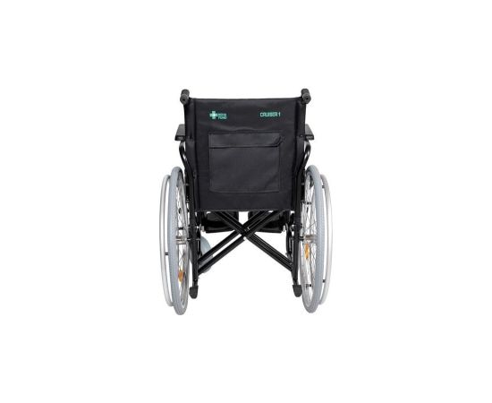 Reha Fund Stalowy wózek inwalidzki RF-1/45/PN/CZA-624/PU Коляски