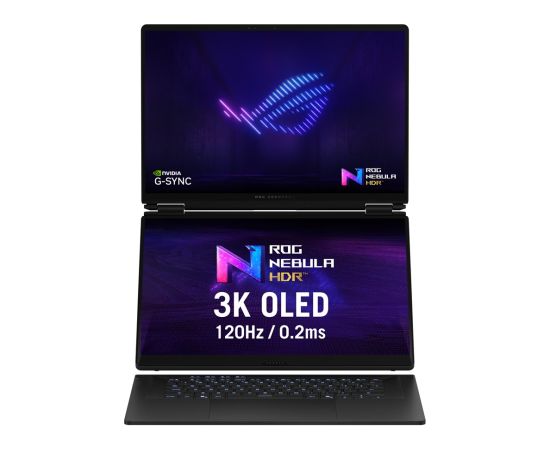 ASUS ROG Zephyrus Duo 16 GX651AX-U9322X Ultra 9 386H 2x16.0"3K Touch OLED 120Hz 1100nits AG 32GB LPDDR5X SSD2TB GeForce RTX 5090 24GB Cam1080p + IR 90WHrs W11Pro Aluminum Stellar Grey Ноутбуки