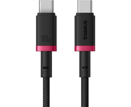 Baseus Dura Type C to Type C 100 W fast charging cable 2 m Black, Red Data USB kabeļi