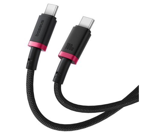 Baseus Dura Type C to Type C 100 W fast charging cable 2 m Black, Red Data USB kabeļi