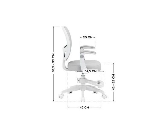 Fotel obrotowy Junior 3.1 Grey Biroja krēsli