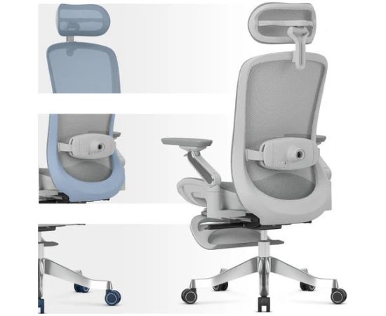 Fotel obrotowy Leadpro 8.7 Grey Biroja krēsli