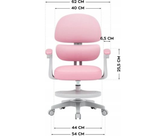 Fotel obrotowy Junior 4.4 Pink Biroja krēsli