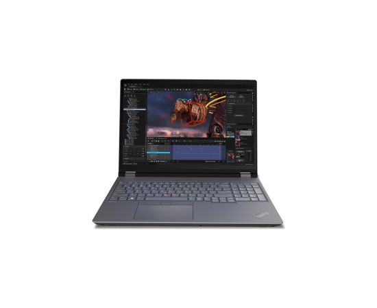 Lenovo ThinkPad P16 Gen 2 Intel® Core™ i7 i7-14700HX Mobile workstation 40.6 cm (16") WQXGA 64 GB DDR5-SDRAM 1 TB SSD NVIDIA RTX 3500 Ada Wi-Fi 6E (802.11ax) Windows 11 Pro English Grey, Black Portatīvie datori