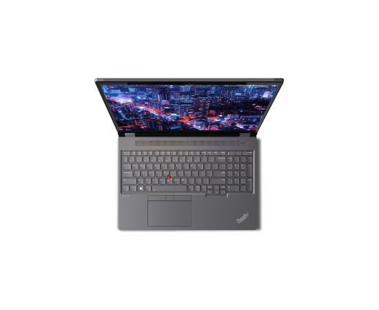 Lenovo ThinkPad P16 Gen 2 Intel® Core™ i7 i7-14700HX Mobile workstation 40.6 cm (16") WQXGA 64 GB DDR5-SDRAM 1 TB SSD NVIDIA RTX 3500 Ada Wi-Fi 6E (802.11ax) Windows 11 Pro English Grey, Black Portatīvie datori