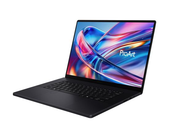 ASUS ProArt P16 H7606WR-SE058X Ryzen AI 9 HX 370 16.0"4K 120Hz 1600nits AR LBL 32GB LPDDR5X SSD1TB  GeForce RTX 5070 Ti 12GB CamFHD 90WHrs W11Pro Aluminum Nano Black Portatīvie datori