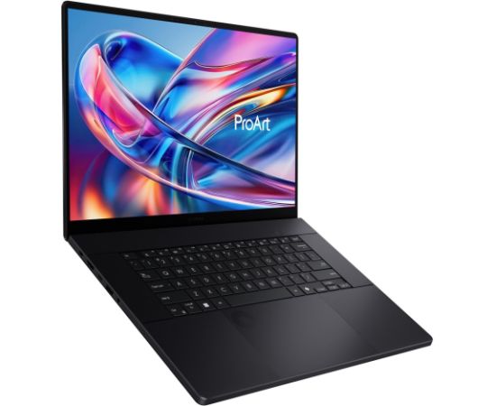 ASUS ProArt P16 H7606WR-SE058X Ryzen AI 9 HX 370 16.0"4K 120Hz 1600nits AR LBL 32GB LPDDR5X SSD1TB  GeForce RTX 5070 Ti 12GB CamFHD 90WHrs W11Pro Aluminum Nano Black Portatīvie datori