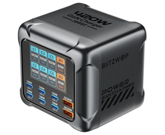 Blitzwolf BW-S33 420W Charger, 8 Ports Новинки Компьютерная техника
