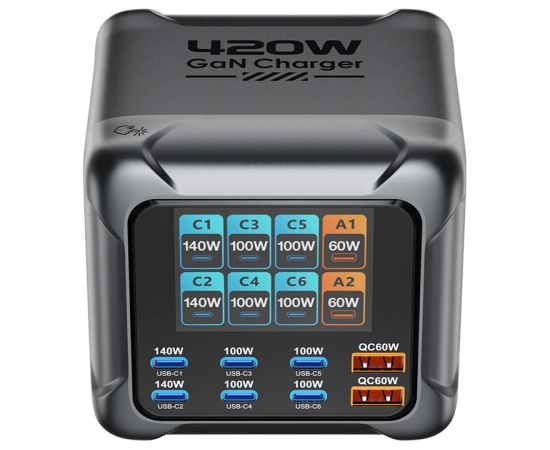 Blitzwolf BW-S33 420W Charger, 8 Ports Новинки Компьютерная техника