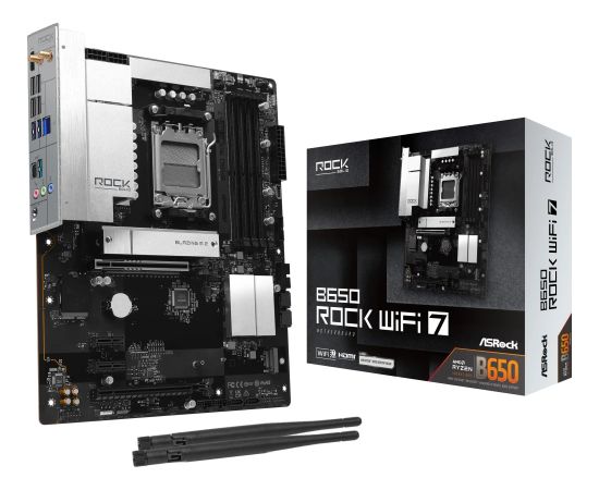 ASRock B650 Rock WiFi7           AM5 ATX Jaunumi - Datori
