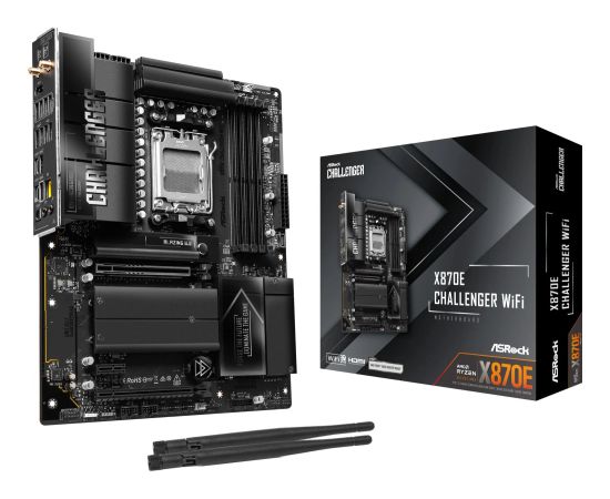 ASRock X870E Challenger WiFi       AM5 ATX  HDMI/USB-C Jaunumi - Datori