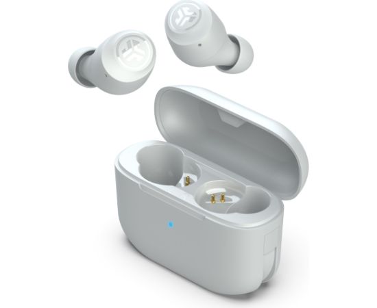 Bezvadu austiņas JLab Go Pop+, True Wireless Stereo (TWS), 20 - 20000 Hz, Calls/Music/Sport/Everyday, Headphones, White Новинки Компьютерная техника