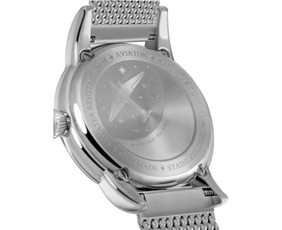 AVIATOR Douglas Moonflight Gemstone Edition Silver Red Ruby V.1.33.0.419.5 Rokas pulksteņi 