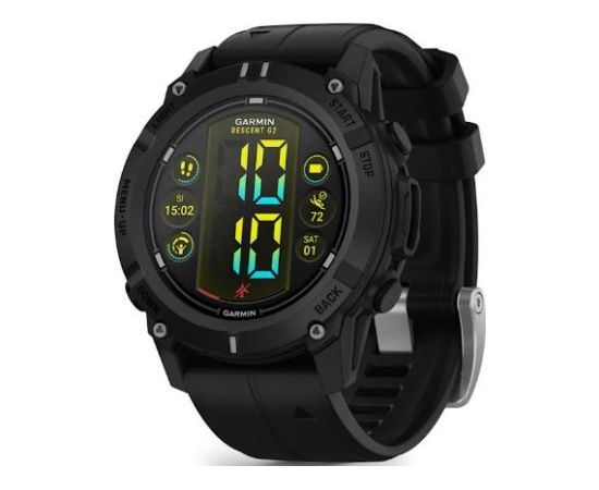 Garmin Descent G2, Black with Black Band Smart-Watch Умные часы