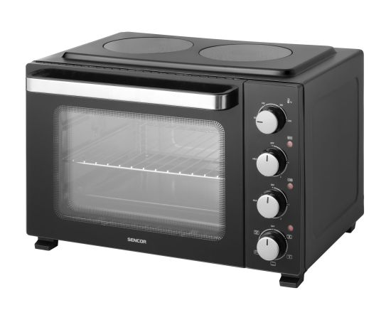 Table oven Sencor with 2 ceramic zones Mini cepeškrāsnis un virsmas