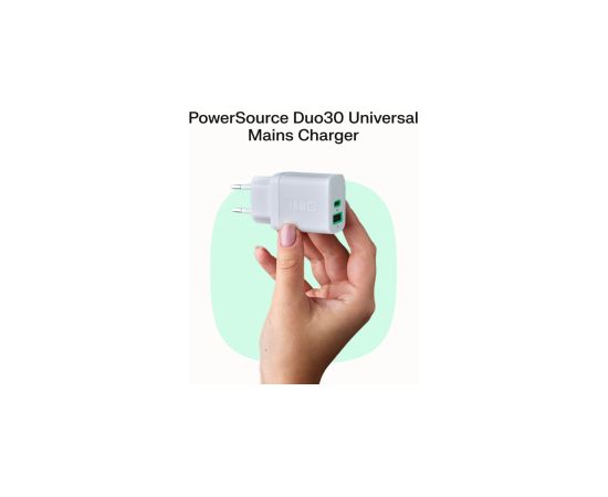 Green Cell Lādētājs Greencell PowerSource Duo30 30W White Зарядные устройства
