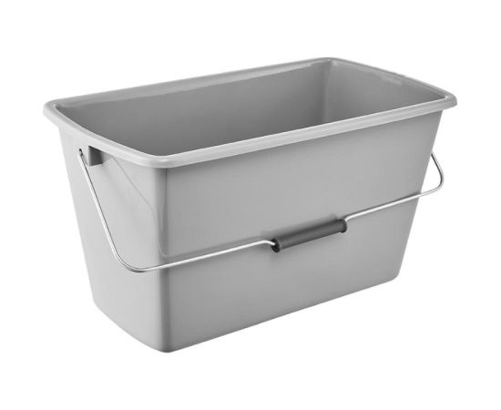 Keeeper Прямоугольное ведро 13 л Bent 44x22x22,5 см серое Уборка помещений