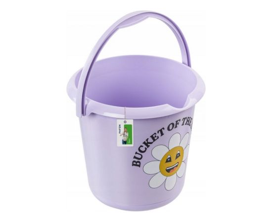 Keeeper Spainis deko 10L Ilvie "Happy Flower" Ø30x28cm violets Telpu uzkopšana