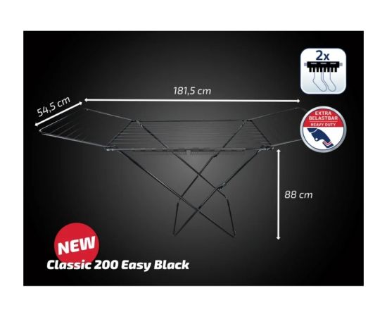 Leifheit Сушильная машина Classic 200 Easy Black Сушка белья