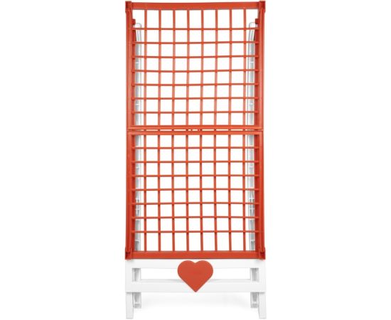 Сушилка для белья Love белая/оранжевая 180x56x96см Сушка белья